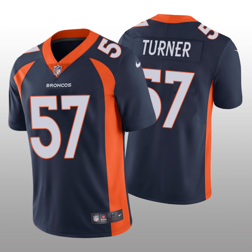 Denver Broncos Billy Turner Navy Jersey Vapor Limited Vapor Limited - Men's
