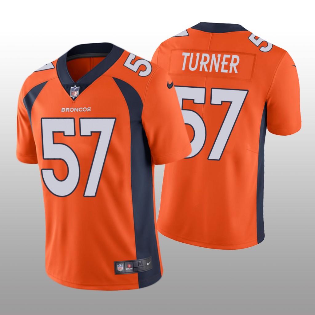 Denver Broncos Billy Turner Orange Jersey Vapor Limited Vapor Limited - Men's