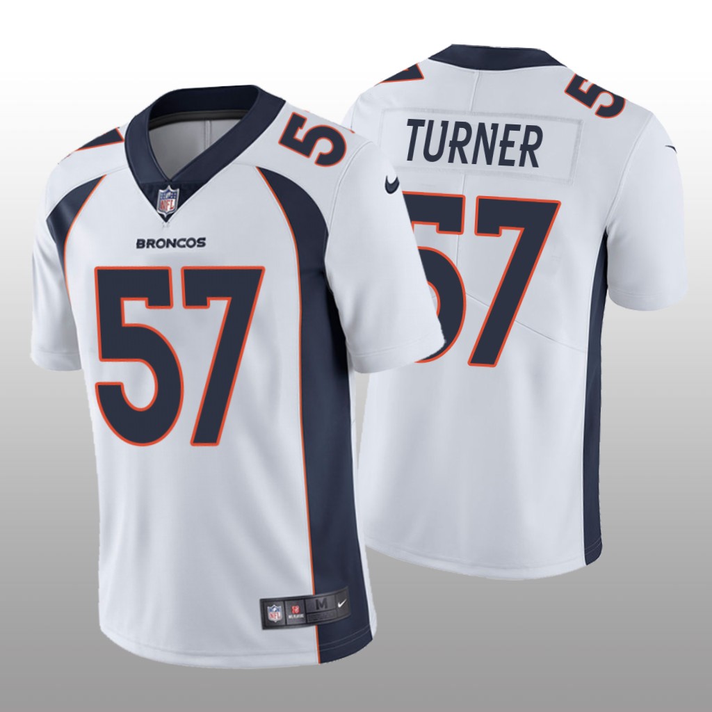 Denver Broncos Billy Turner White Jersey Vapor Limited Vapor Limited - Men's