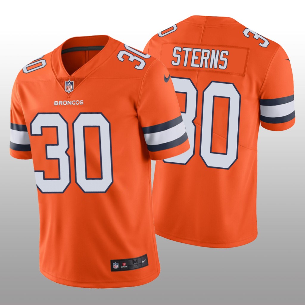 Denver Broncos Caden Sterns Orange Jersey Color Rush Limited - Men's