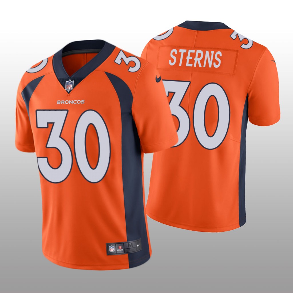 Denver Broncos Caden Sterns Orange Jersey Vapor Limited - Men's