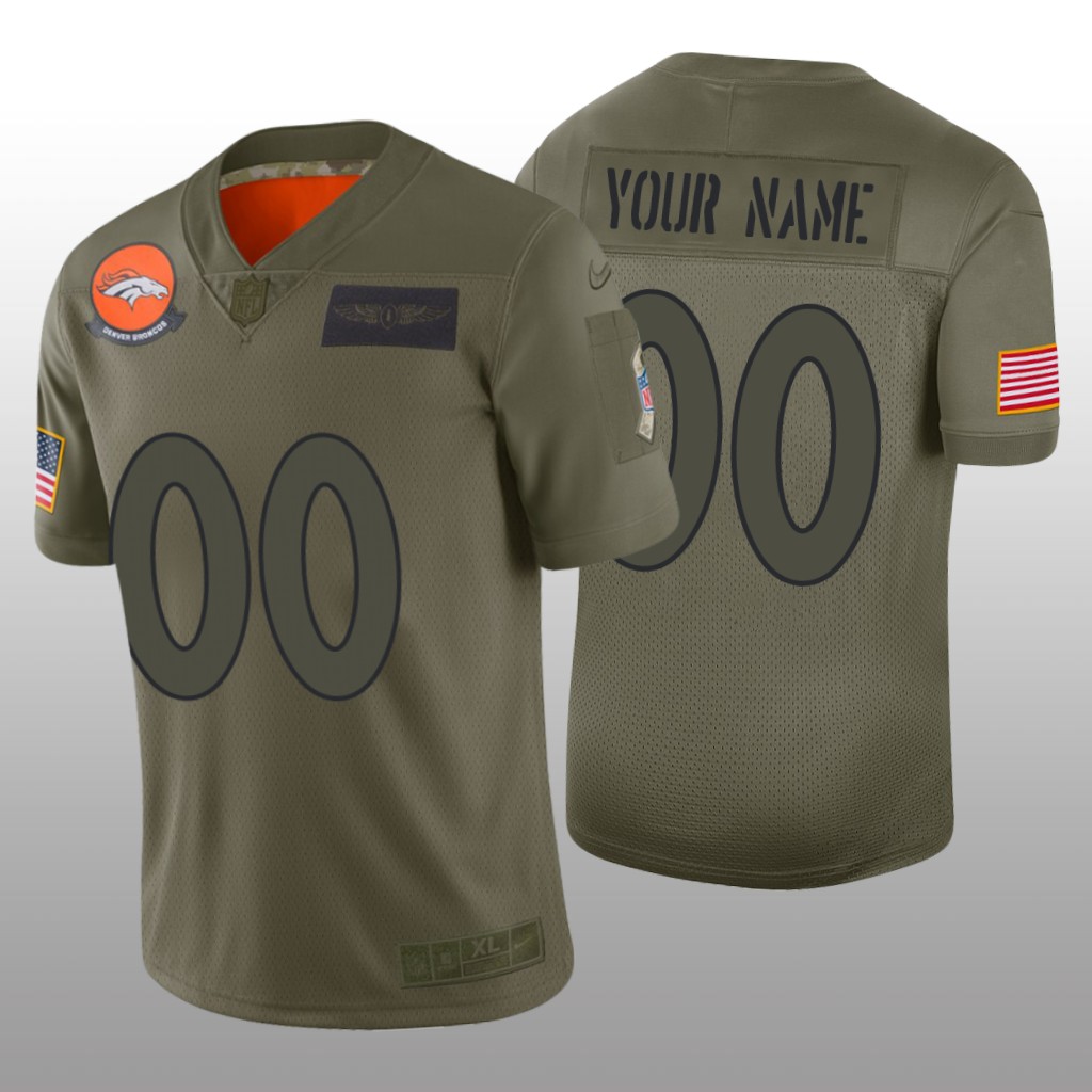 Denver Broncos Custom Camo Limited Jersey 2019 Salute to Service - Men's