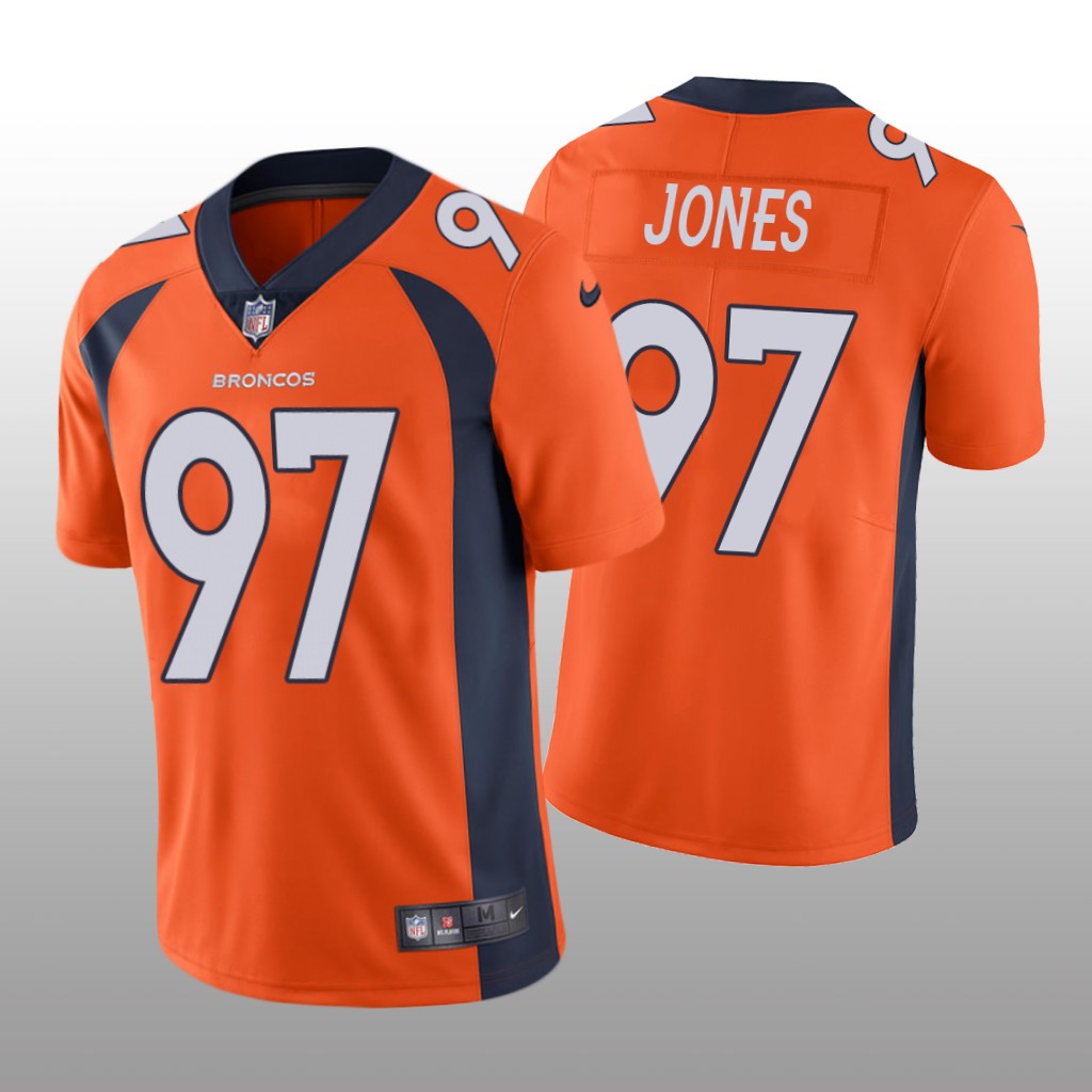 Denver Broncos D.J. Jones Orange Jersey Vapor Limited Vapor Limited - Men's