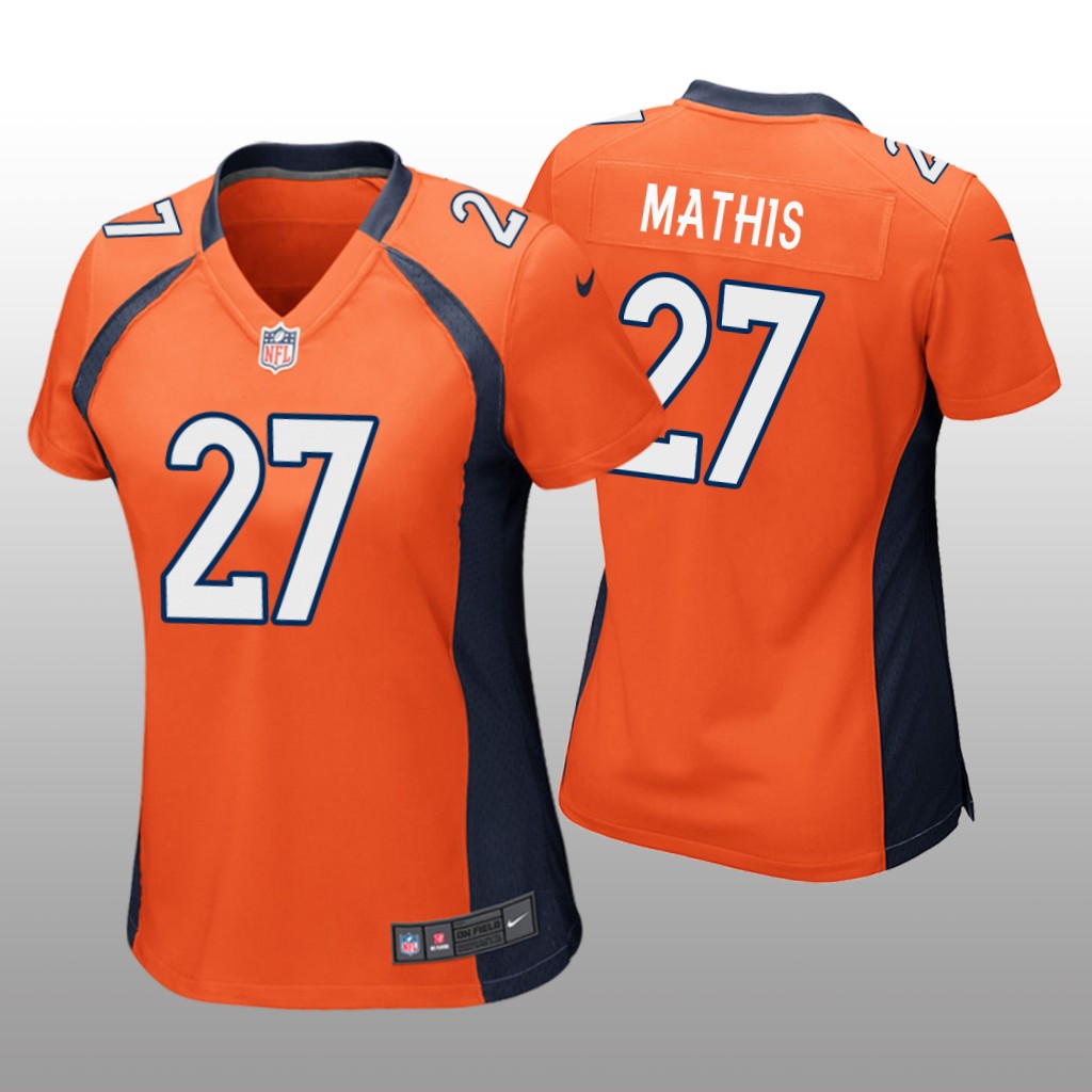 Denver Broncos Damarri Mathis Orange Jersey Game - Women's
