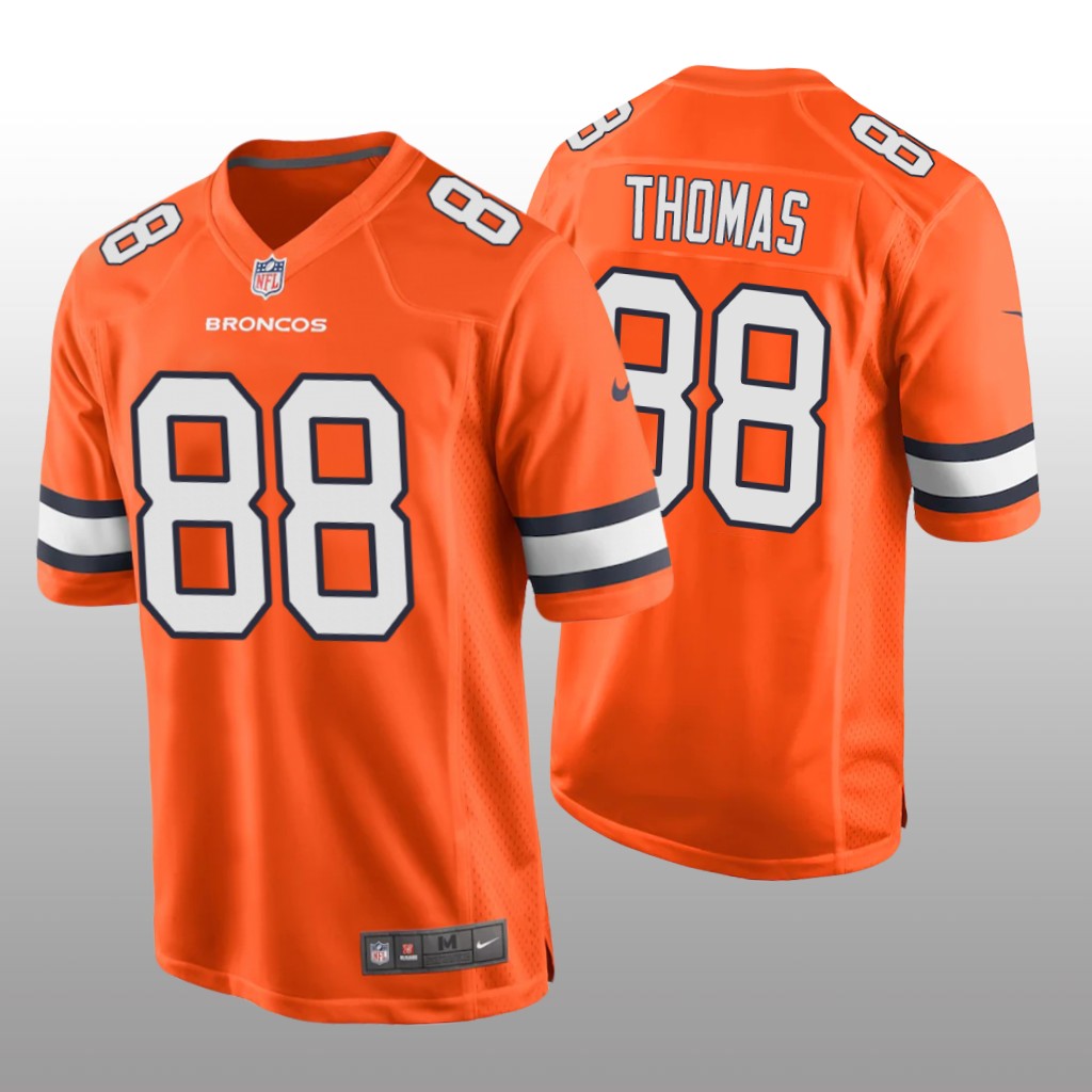 Denver Broncos Demaryius Thomas Orange Jersey Alternat Game - Men's