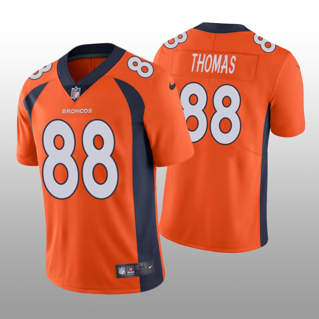Denver Broncos Demaryius Thomas Orange Jersey Vapor Limited - Men's
