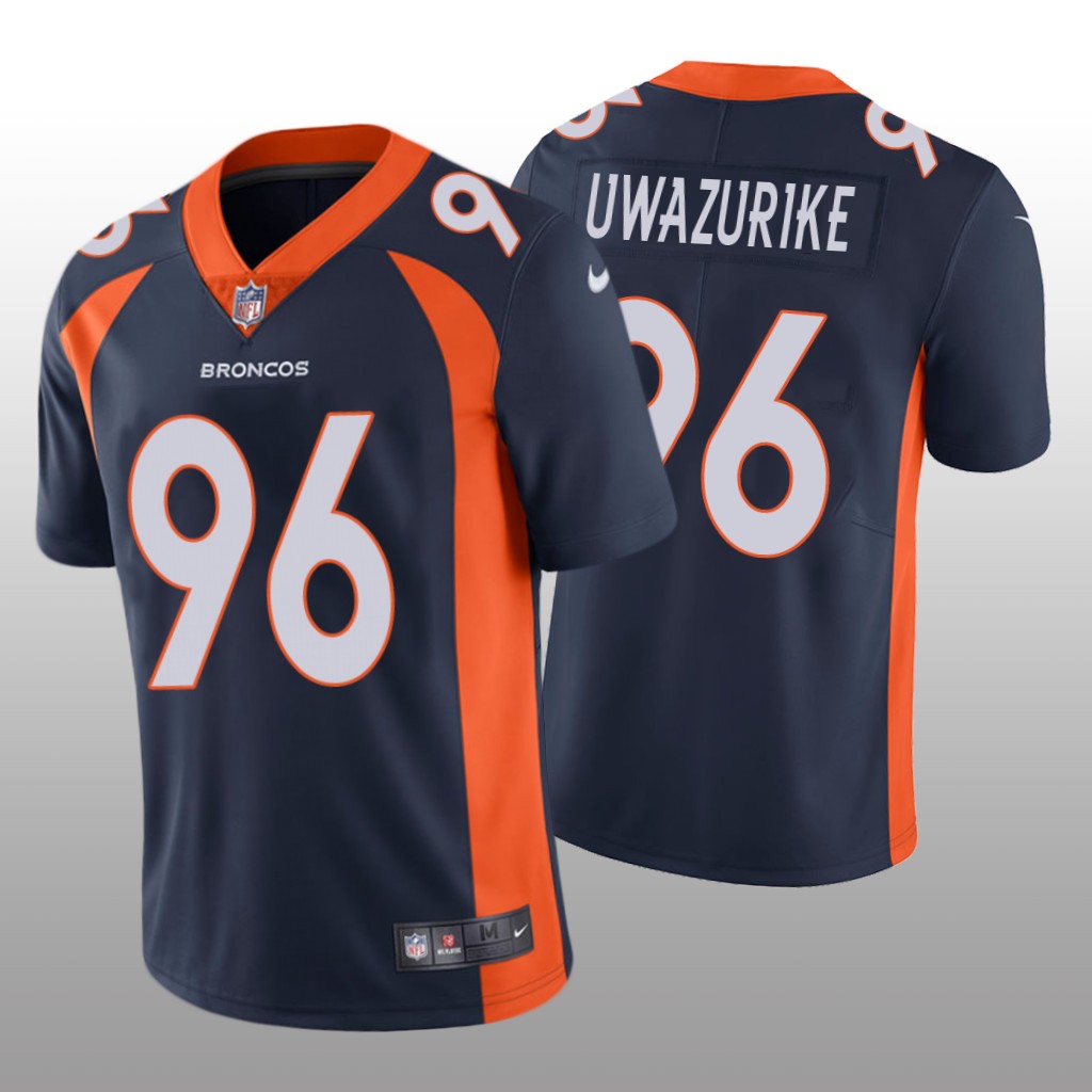 Denver Broncos Eyioma Uwazurike Navy Jersey Vapor Limited Vapor Limited - Men's
