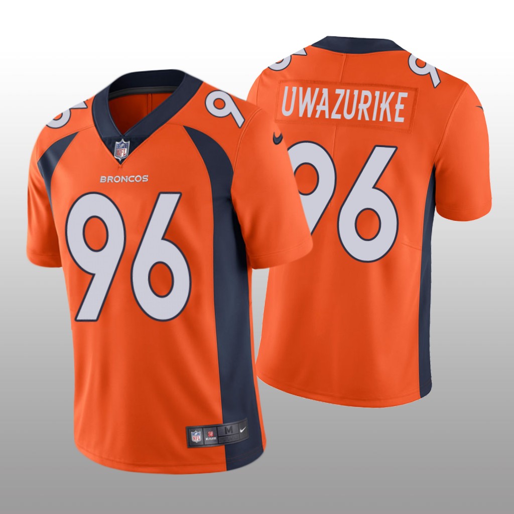 Denver Broncos Eyioma Uwazurike Orange Jersey Vapor Limited Vapor Limited - Men's