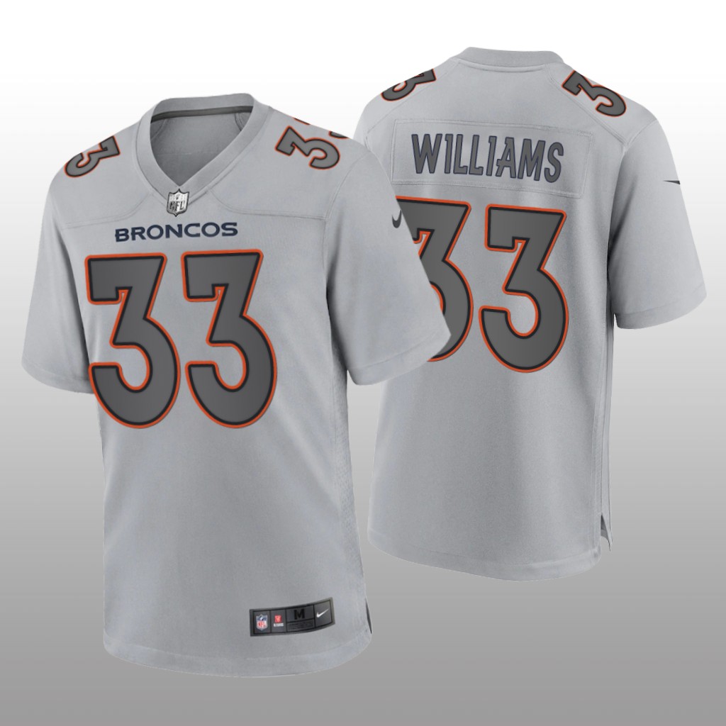 Denver Broncos Javonte Williams Gray Jersey Atmosphere Fashion Game - Men's