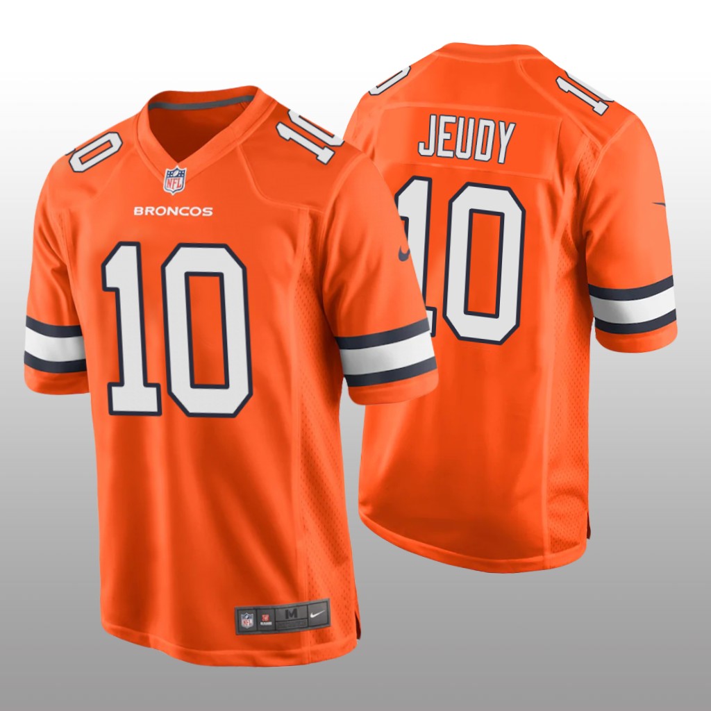Denver Broncos Jerry Jeudy Orange Jersey Alternate Game - Men's