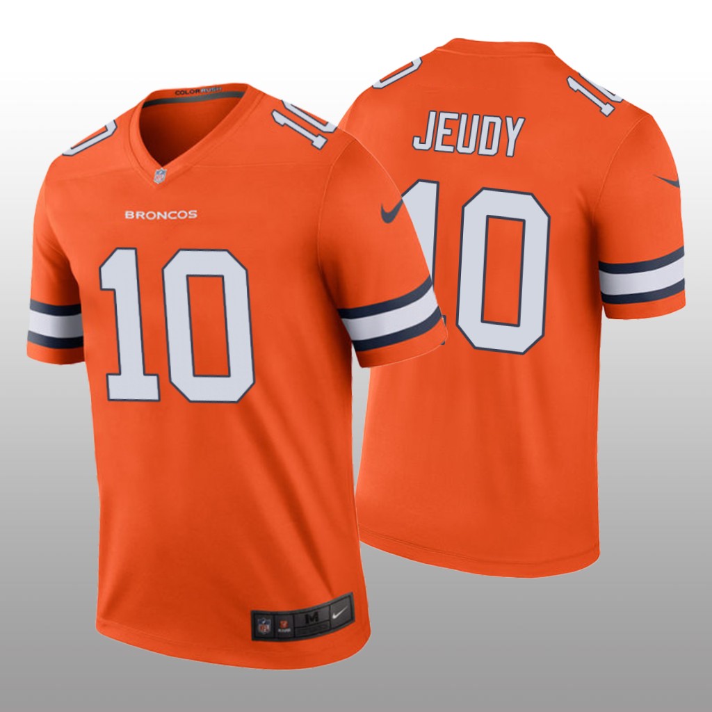 Denver Broncos Jerry Jeudy Orange Jersey Color Rush Legend - Men's