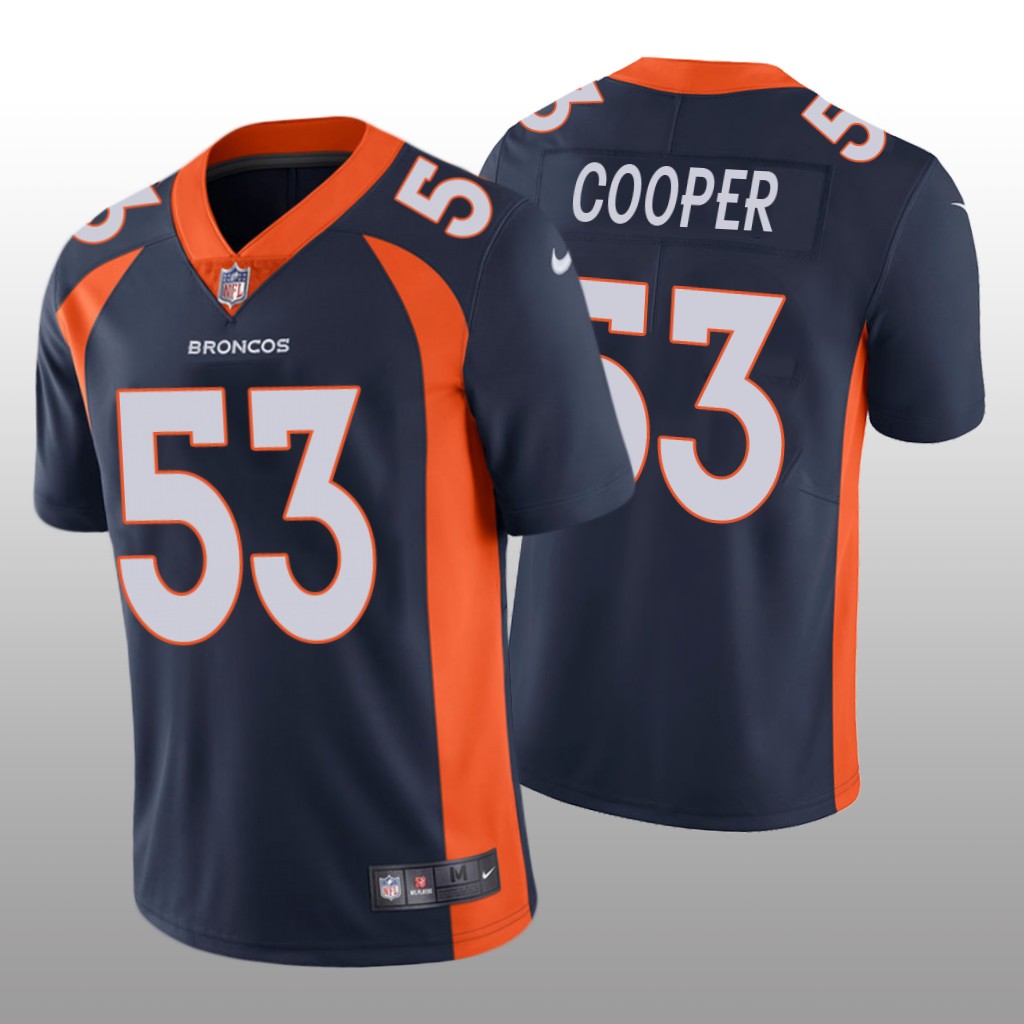 Denver Broncos Jonathon Cooper Navy Jersey Vapor Limited - Men's
