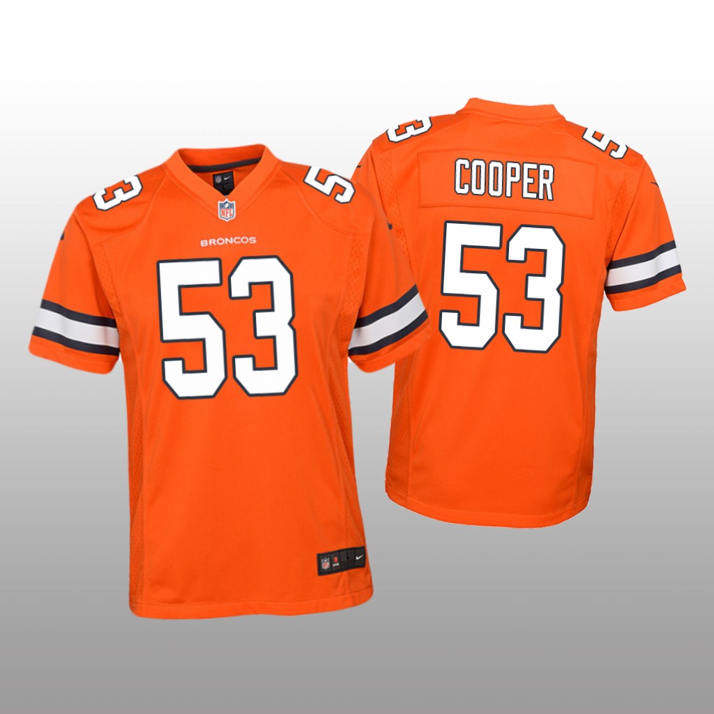 Denver Broncos Jonathon Cooper Orange Jersey Color Rush Game - Youth