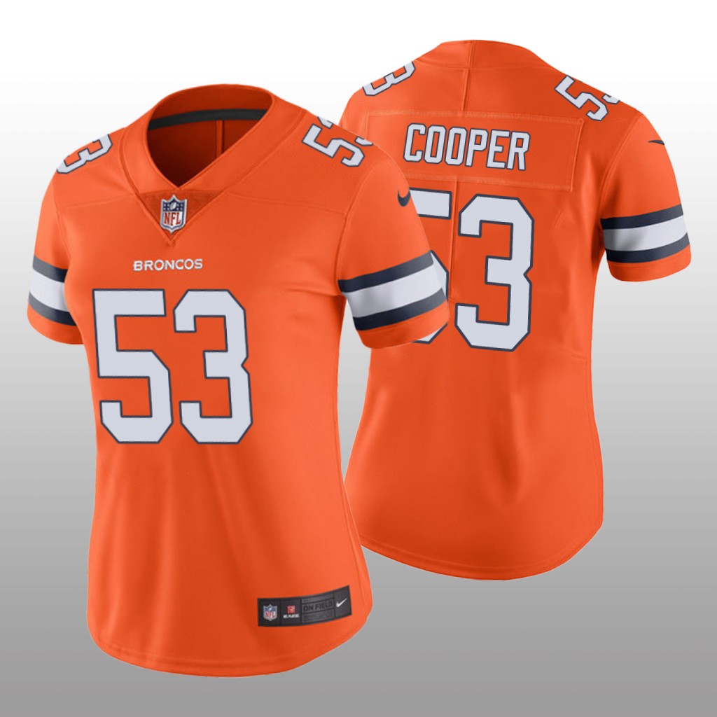 Denver Broncos Jonathon Cooper Orange Jersey Color Rush Limited - Women's