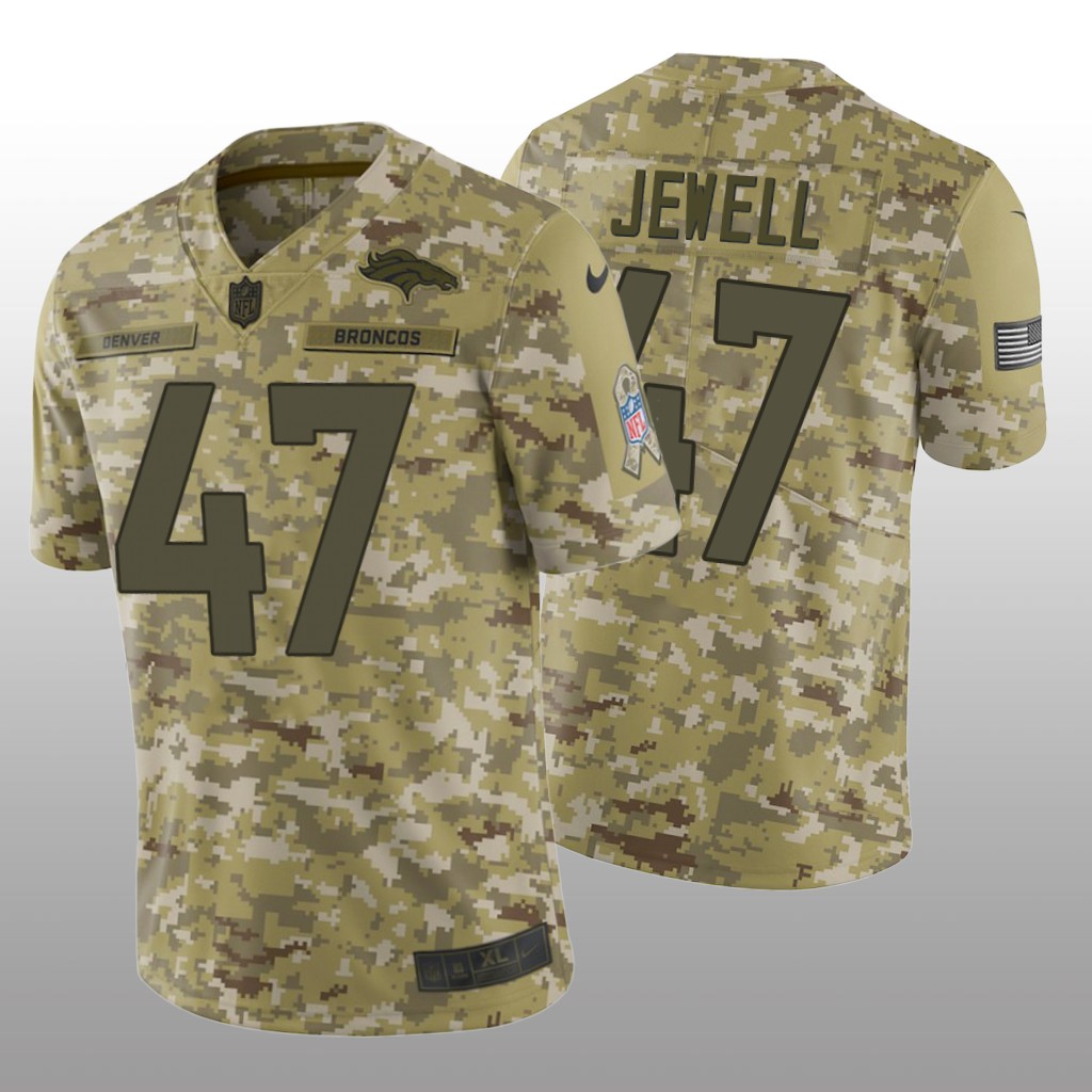Denver Broncos Josey Jewell #47 Salute to Service Jersey - Camo