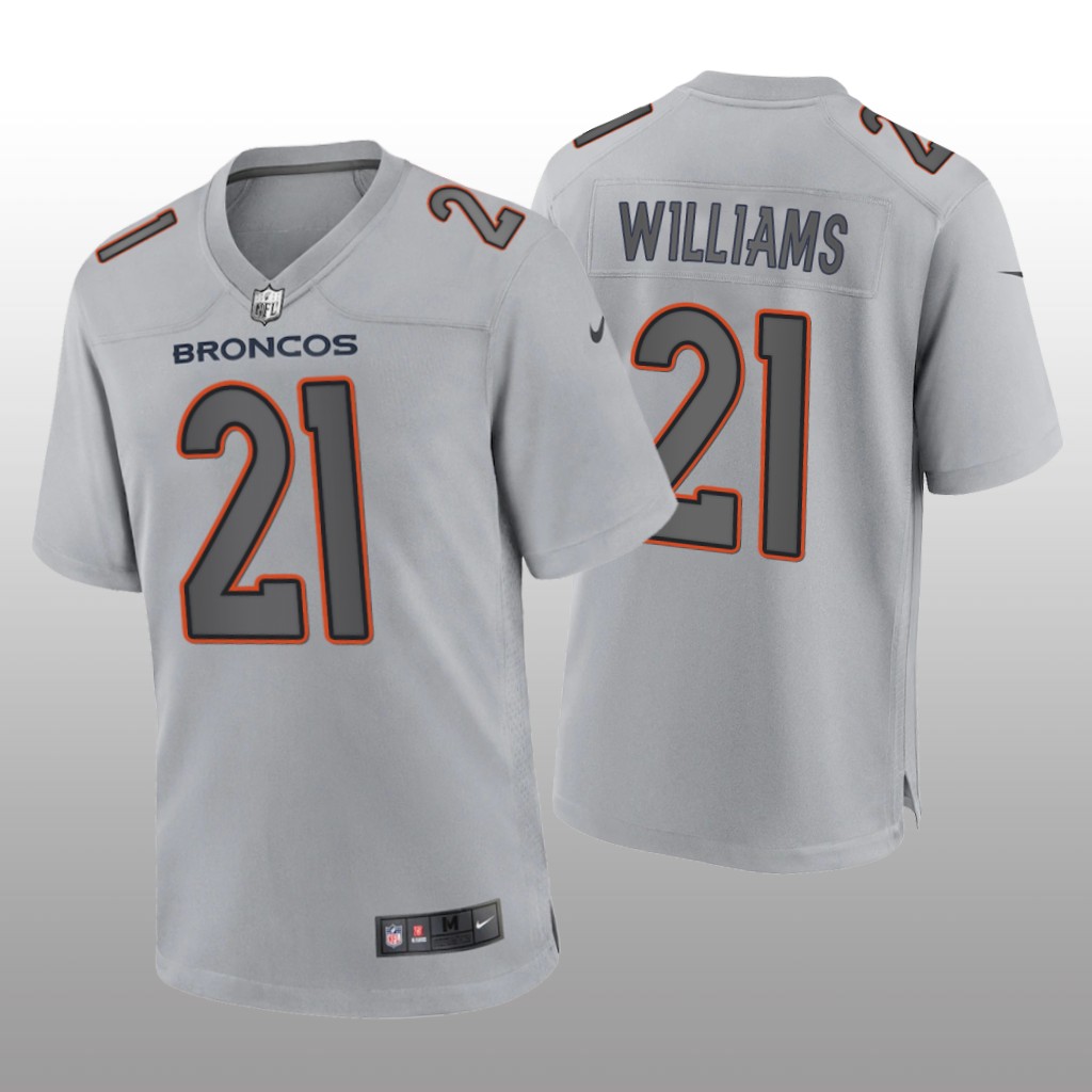 Denver Broncos K'Waun Williams Gray Jersey Atmosphere Fashion Game - Men's