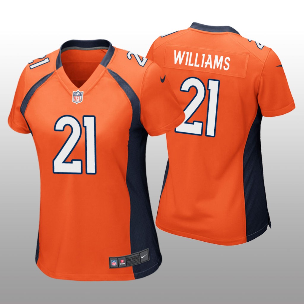 Denver Broncos K'Waun Williams Orange Jersey Game - Women's