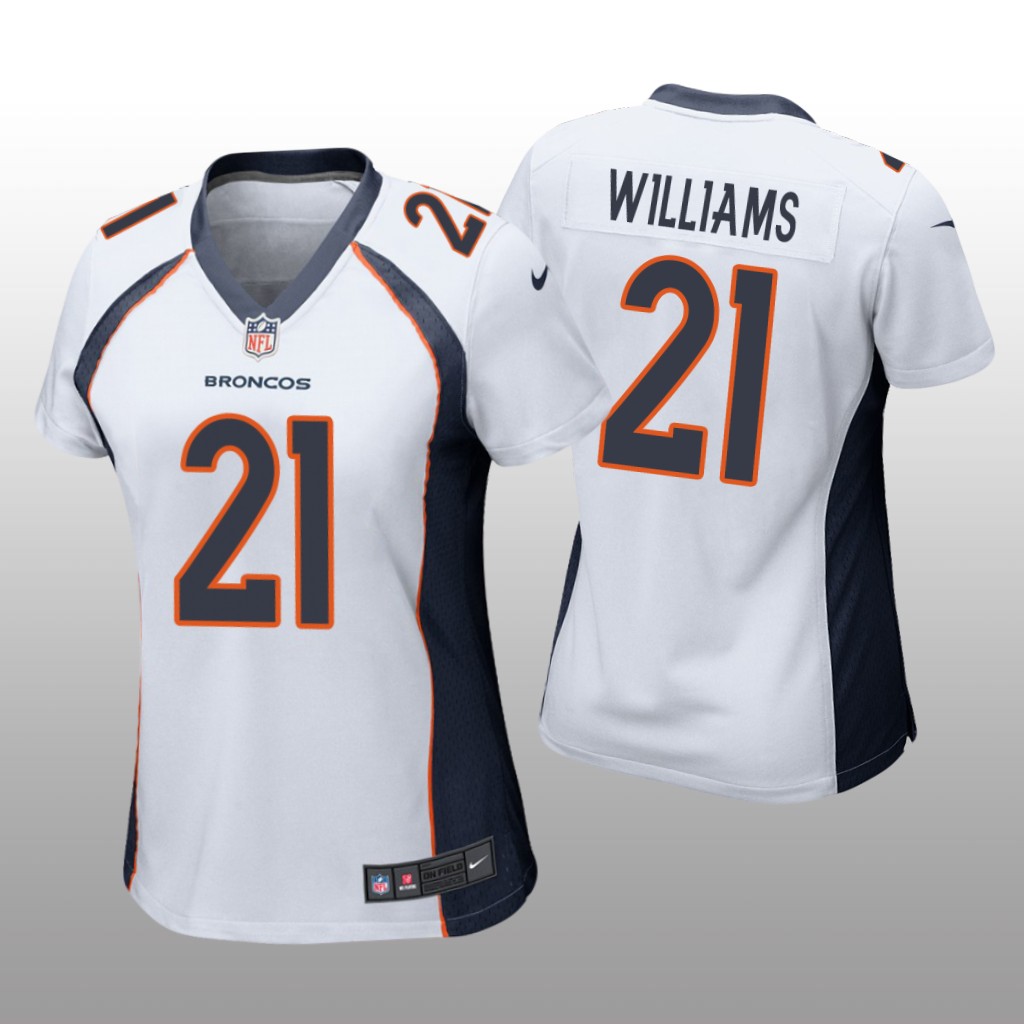 Denver Broncos K'Waun Williams White Jersey Game - Women's