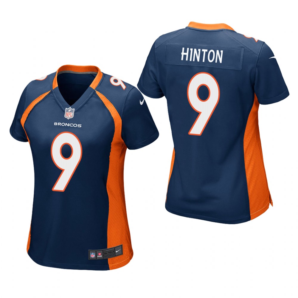 Denver Broncos Kendall Hinton Navy Jersey Game - Women's