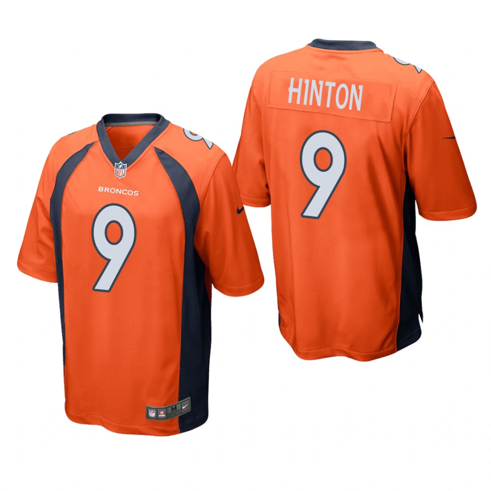 Denver Broncos Kendall Hinton Orange Jersey Game - Men's