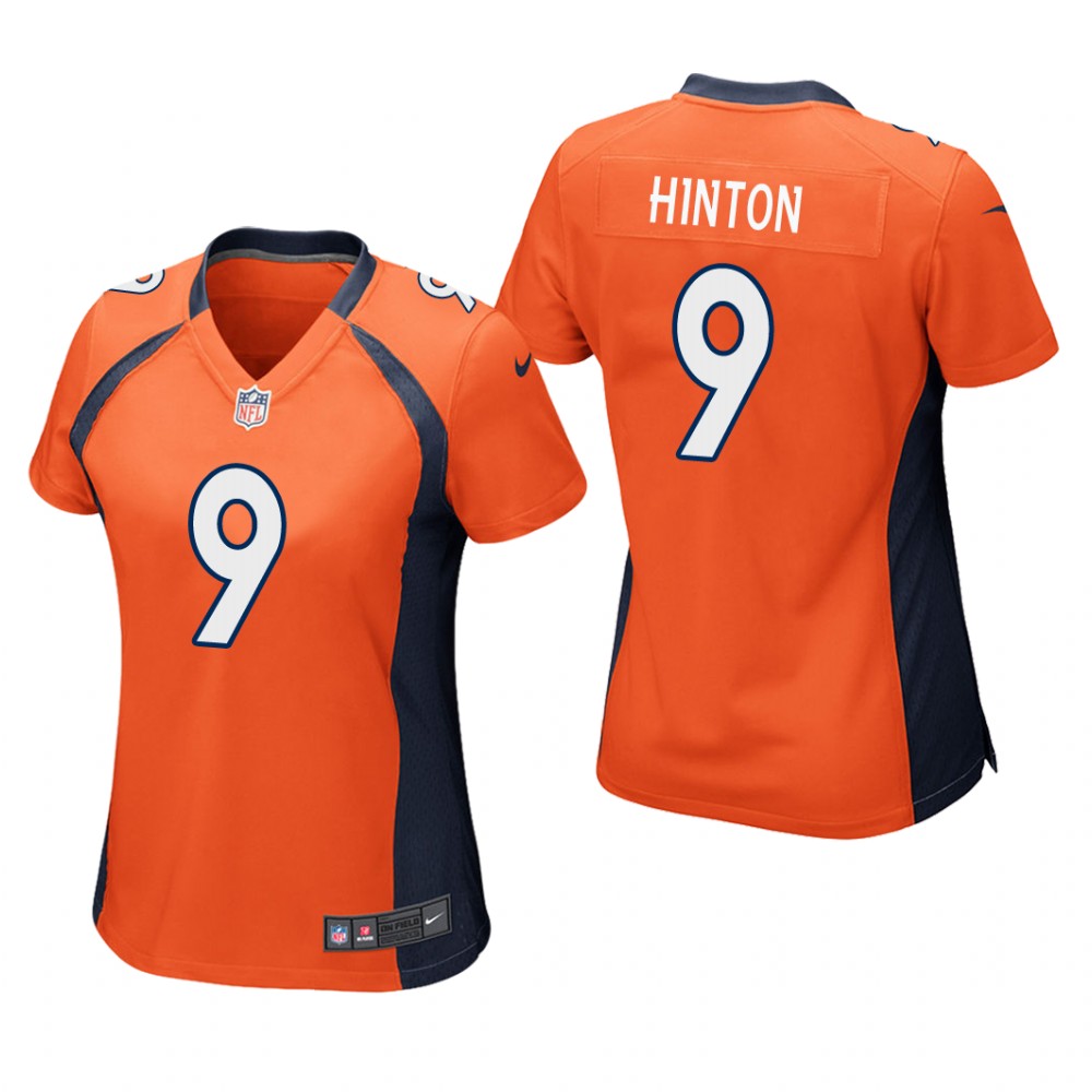 Denver Broncos Kendall Hinton Orange Jersey Game - Women's