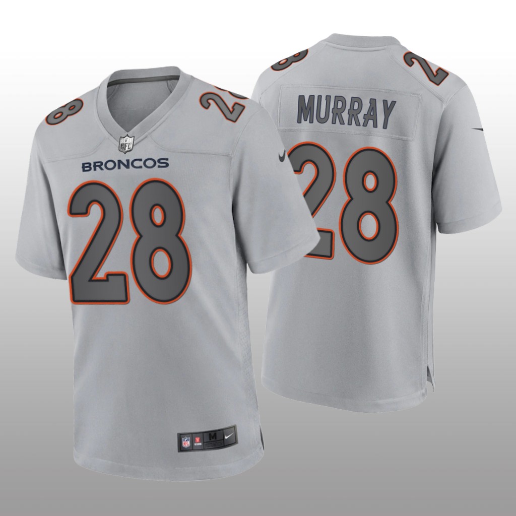 Denver Broncos Latavius Murray Gray Jersey Atmosphere Fashion Game - Men's