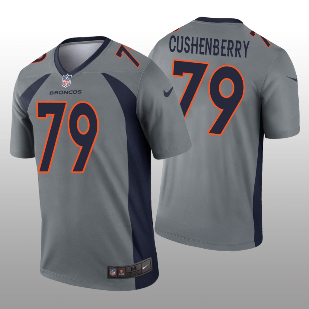 Denver Broncos Lloyd Cushenberry Gray Jersey Inverted Legend - Men's