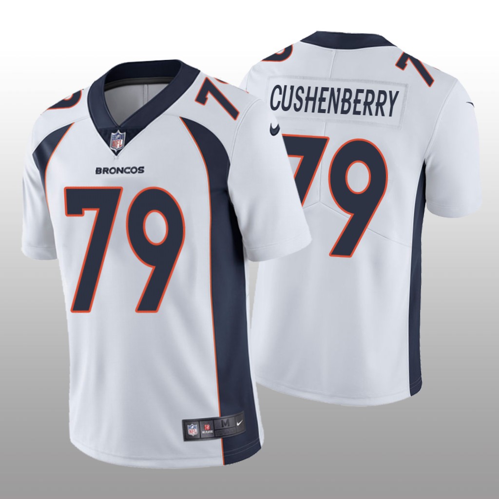 Denver Broncos Lloyd Cushenberry White Jersey Vapor Limited - Men's