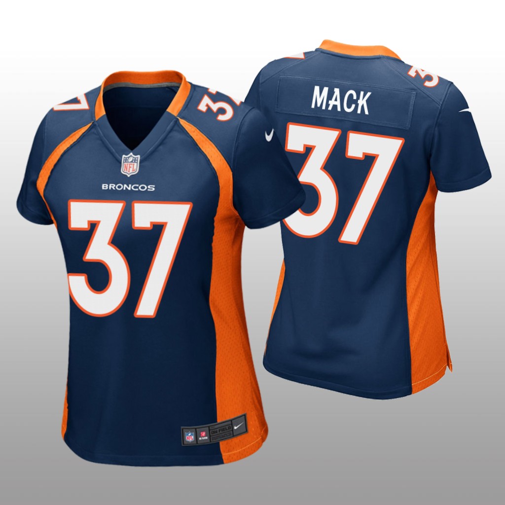 Denver Broncos Marlon Mack Navy Jersey Game - Women's