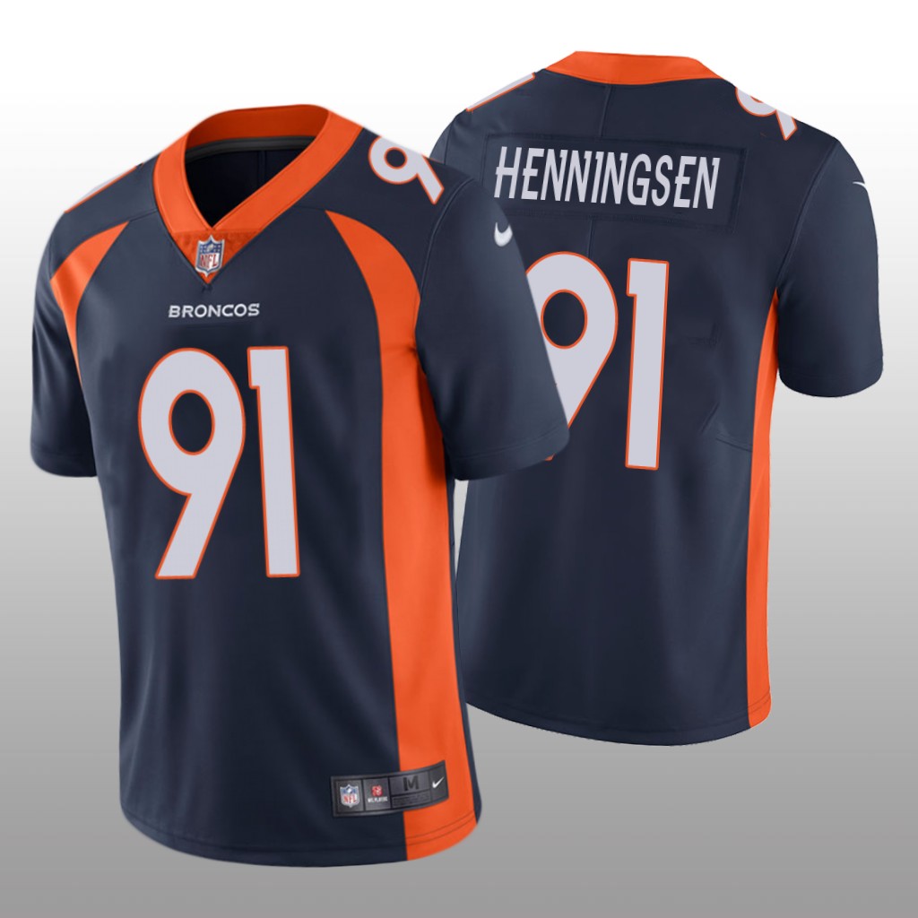 Denver Broncos Matt Henningsen Navy Jersey Vapor Limited Vapor Limited - Men's
