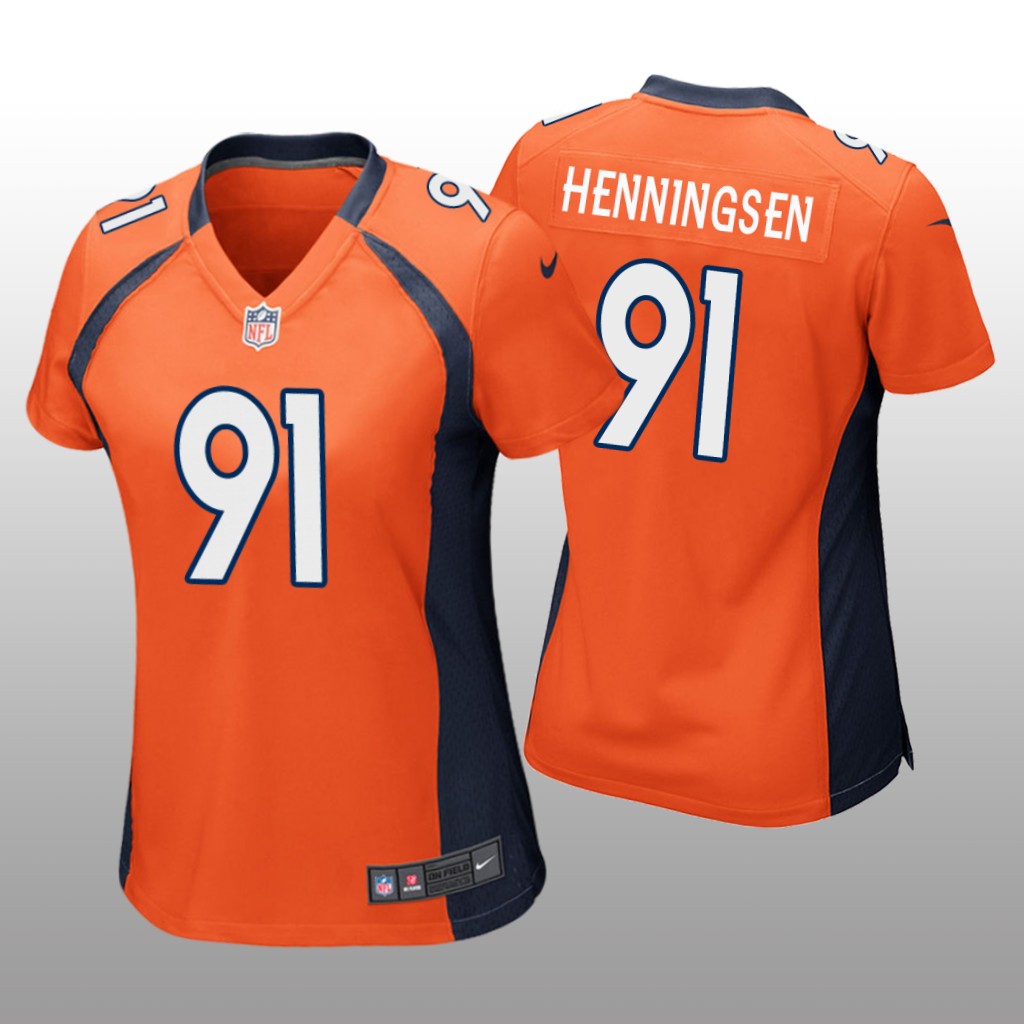 Denver Broncos Matt Henningsen Orange Jersey Game - Women's