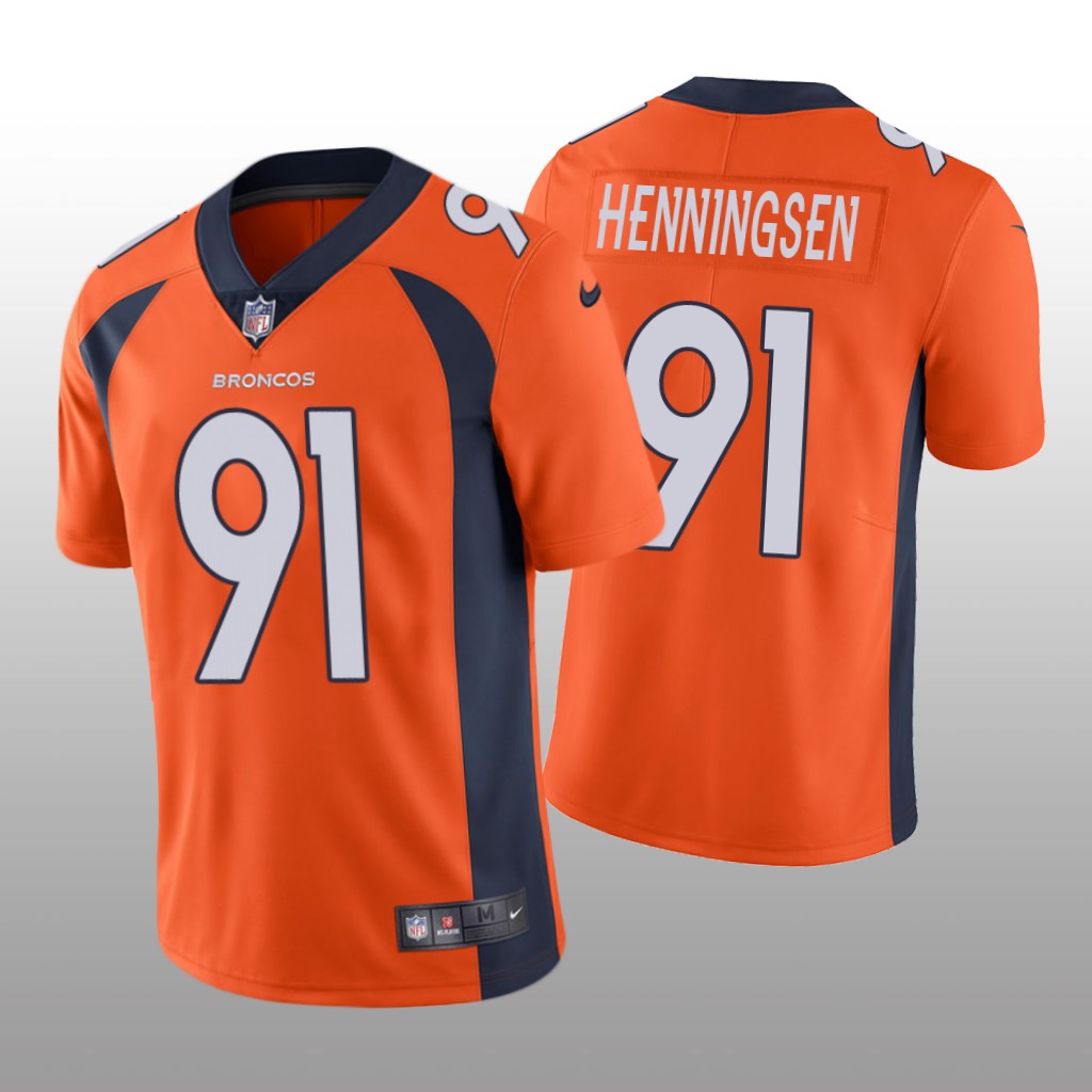 Denver Broncos Matt Henningsen Orange Jersey Vapor Limited Vapor Limited - Men's