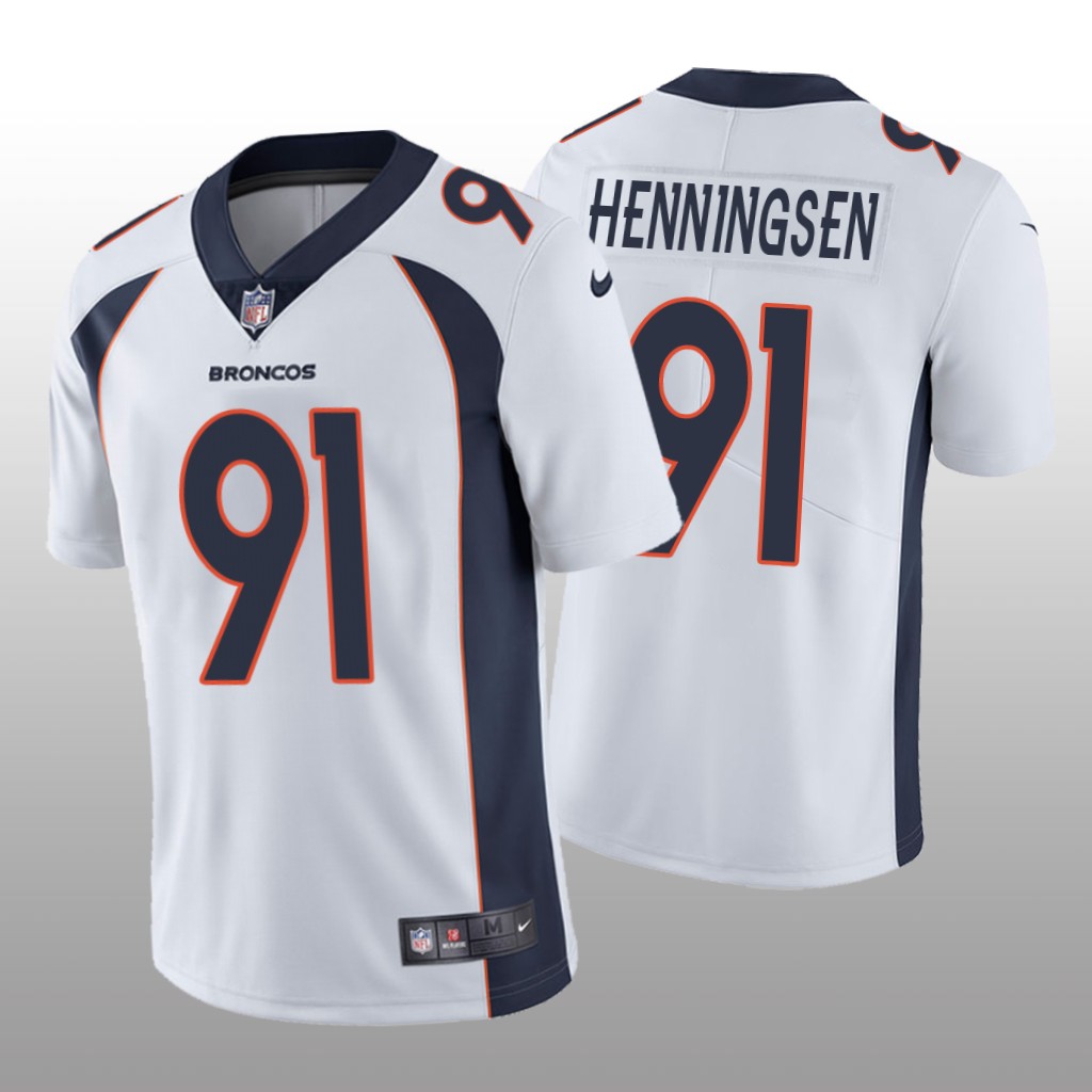 Denver Broncos Matt Henningsen White Jersey Vapor Limited Vapor Limited - Men's