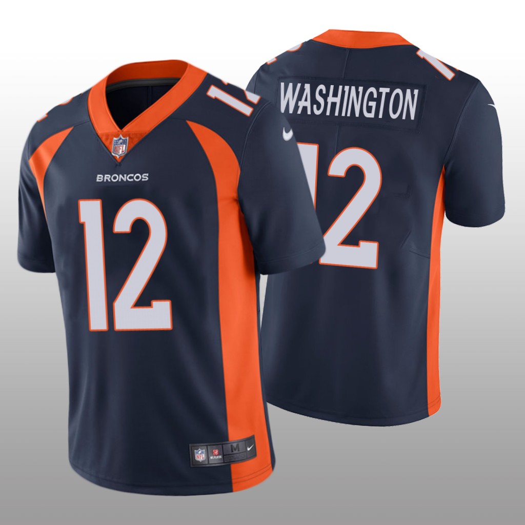 Denver Broncos Montrell Washington Navy Jersey Vapor Limited Vapor Limited - Men's
