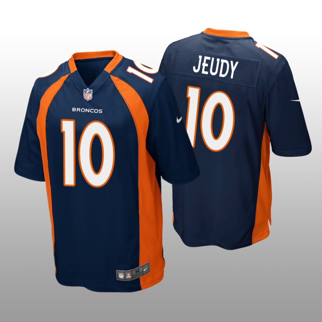 Denver Broncos Navy 2020 NFL Draft Jerry Jeudy Game Jersey