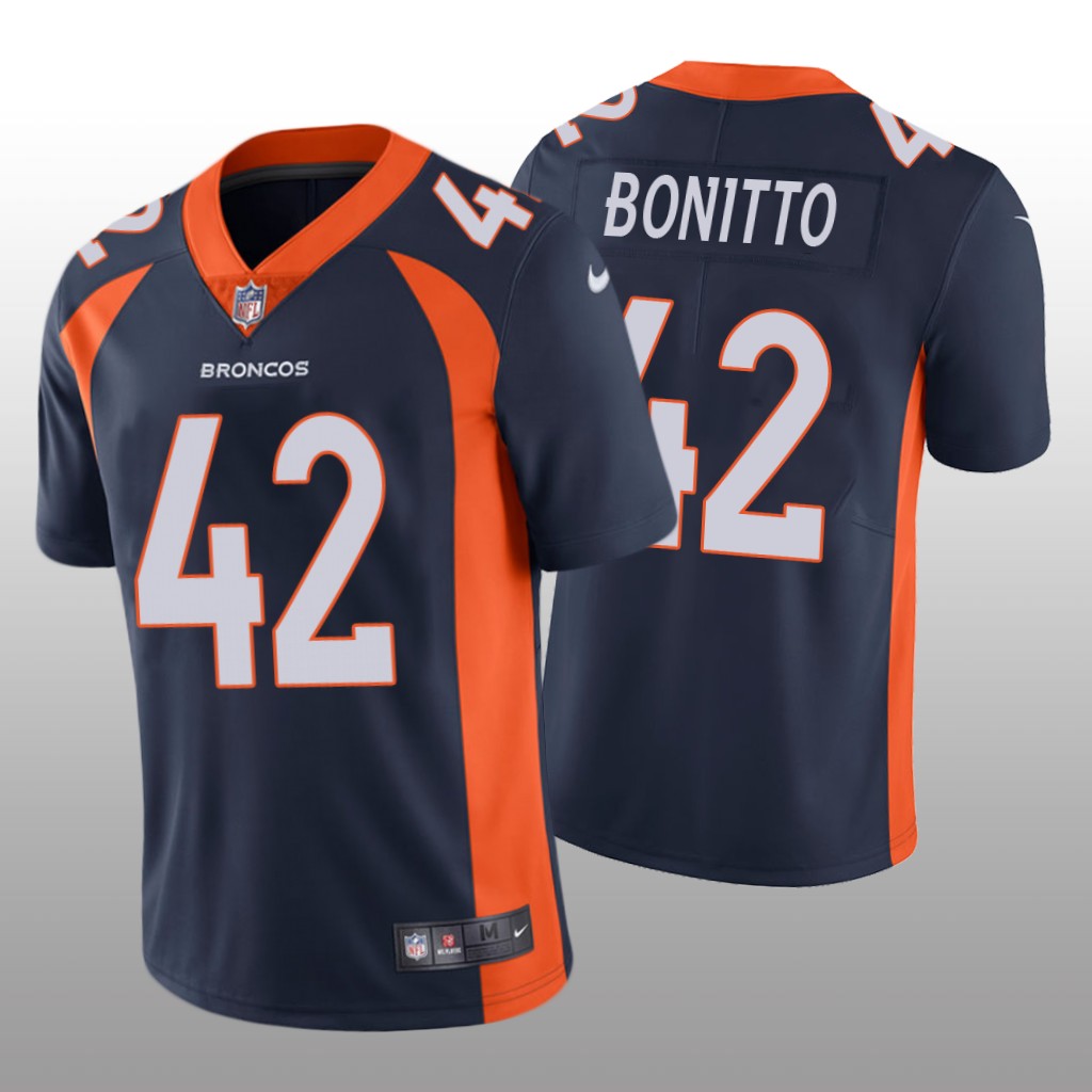 Denver Broncos Nik Bonitto Navy Jersey Vapor Limited Vapor Limited - Men's