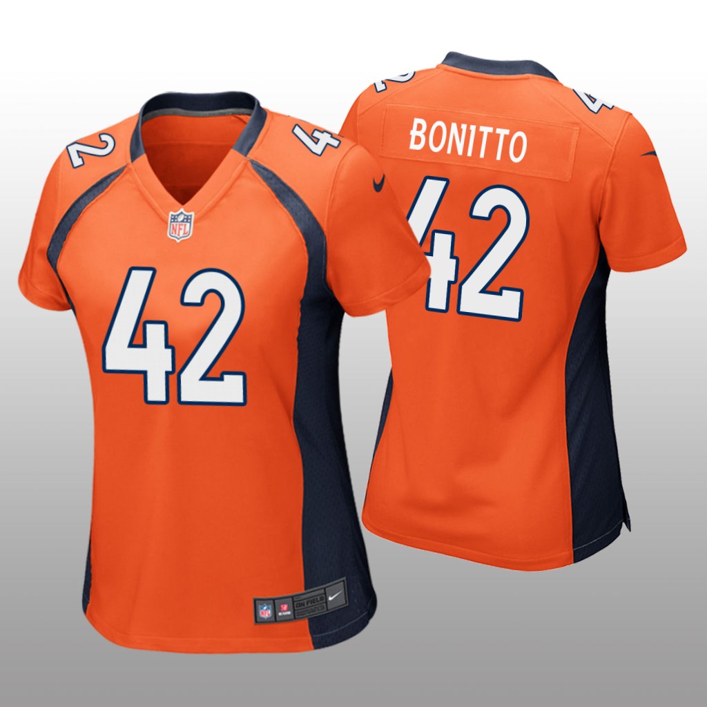 Denver Broncos Nik Bonitto Orange Jersey Game - Women's