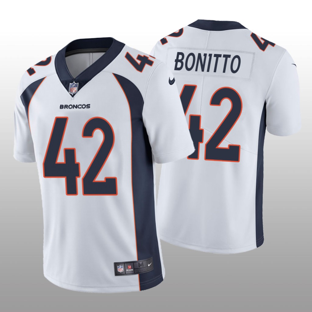 Denver Broncos Nik Bonitto White Jersey Vapor Limited Vapor Limited - Men's