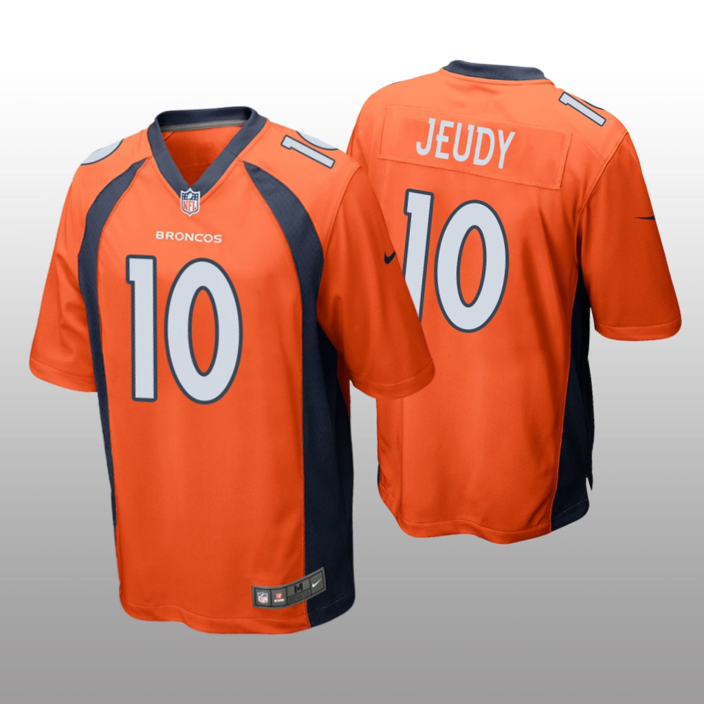 Denver Broncos Orange 2020 NFL Draft Jerry Jeudy Game Jersey