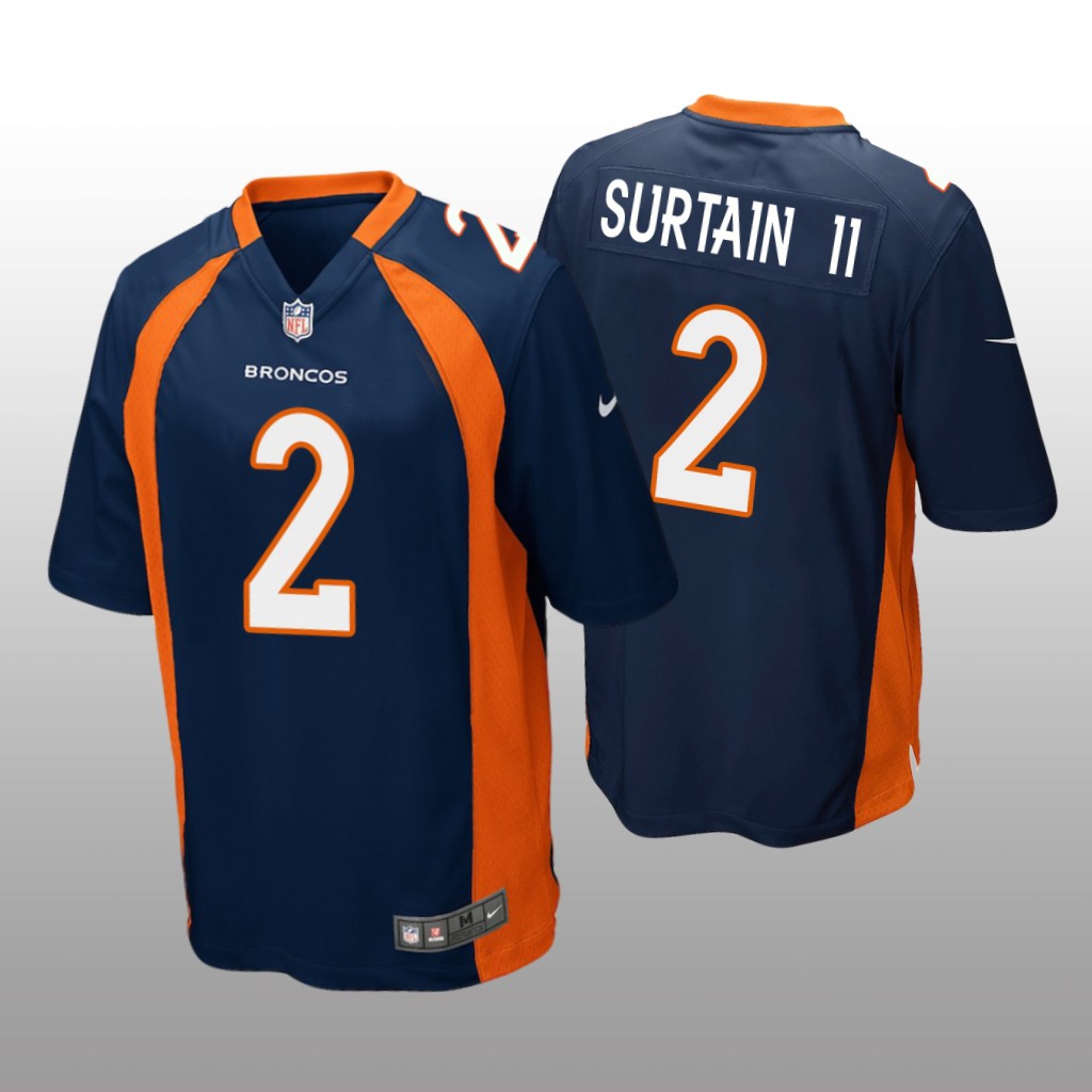 Denver Broncos Patrick Surtain II Navy Jersey Game - Men's