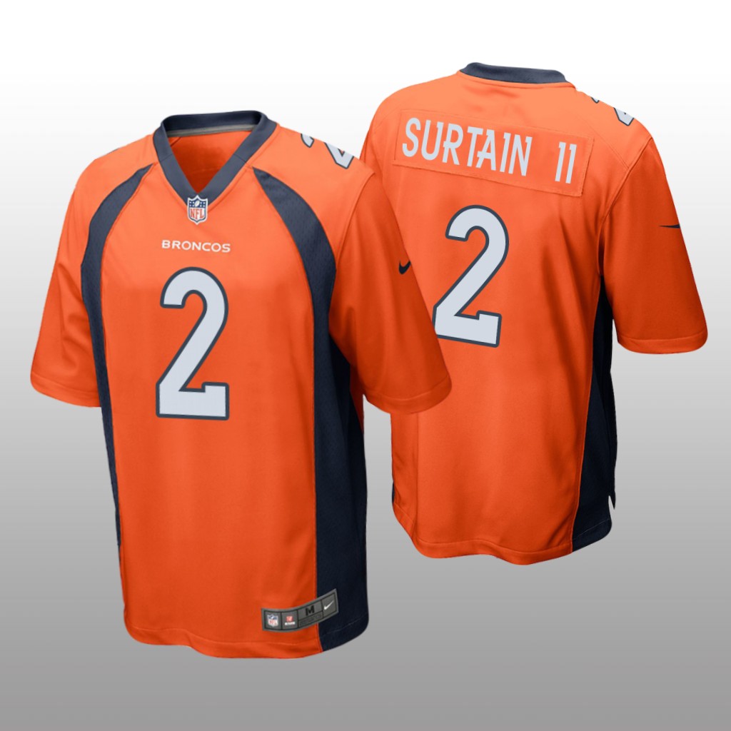 Denver Broncos Patrick Surtain II Orange Jersey Game - Men's