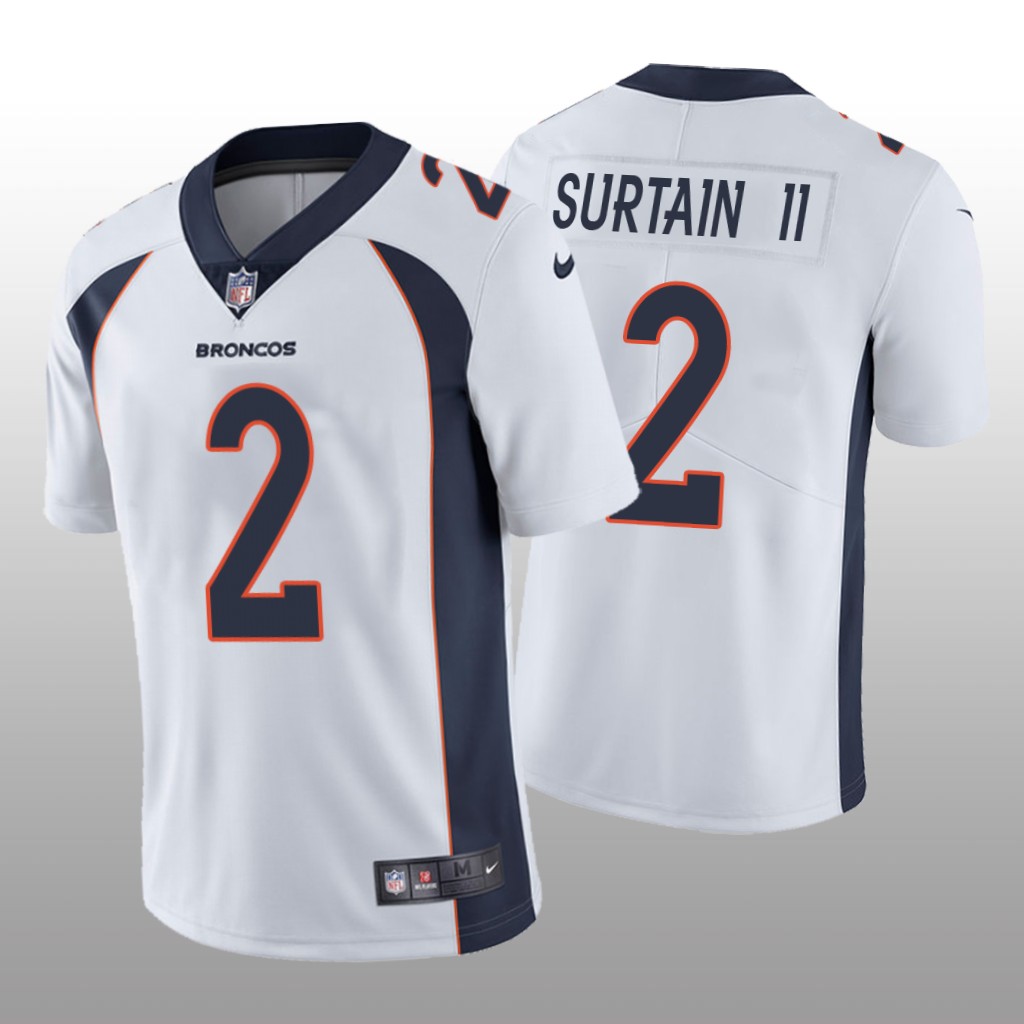Denver Broncos Patrick Surtain II White Jersey Vapor Limited Vapor Limited - Men's