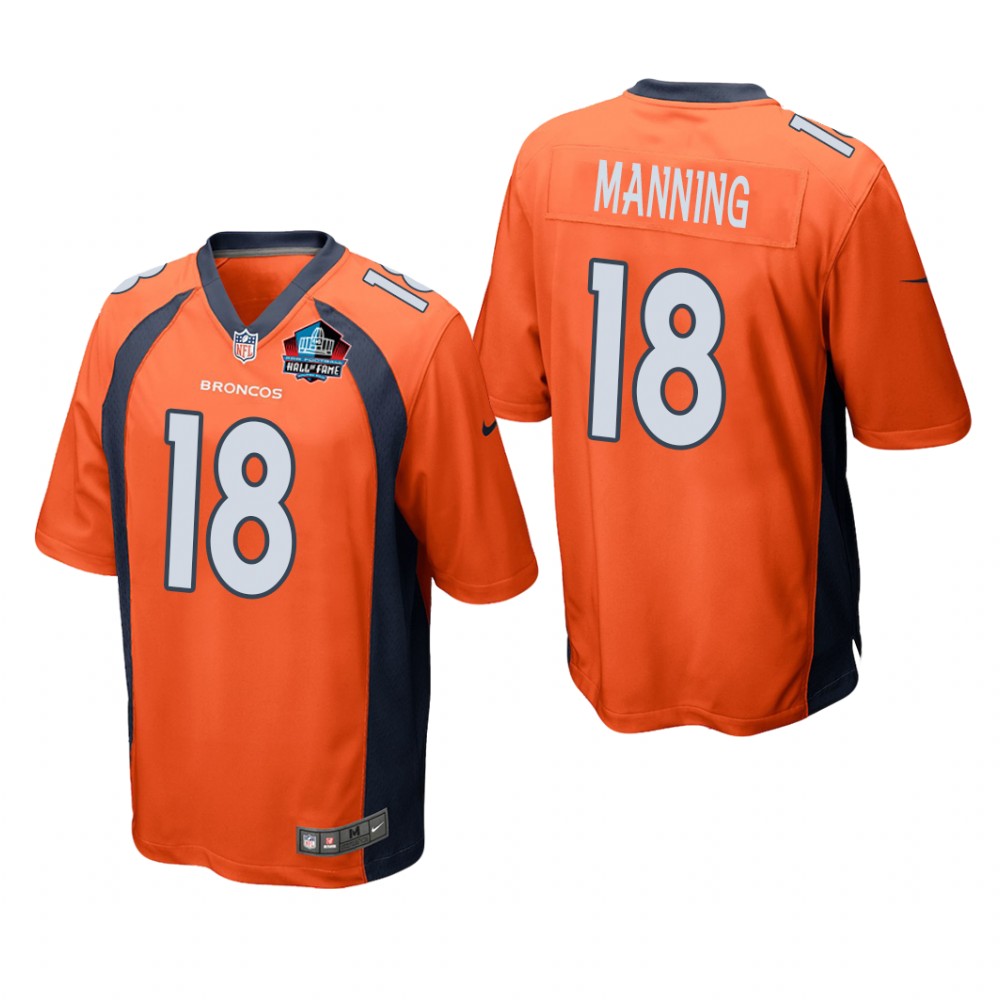 Denver Broncos Peyton Manning Orange Game NFL Hall of Fame Class of 2021 - Men's