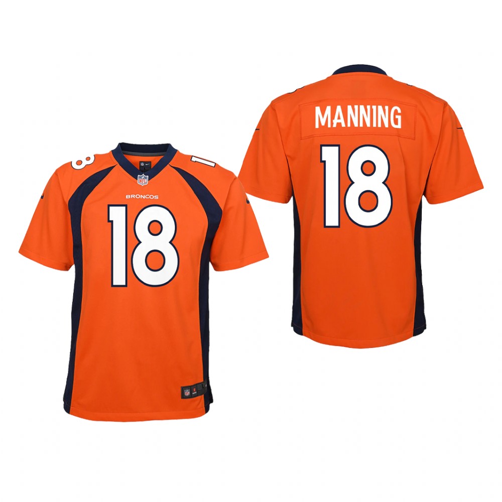 Denver Broncos Peyton Manning Orange Jersey Game - Youth