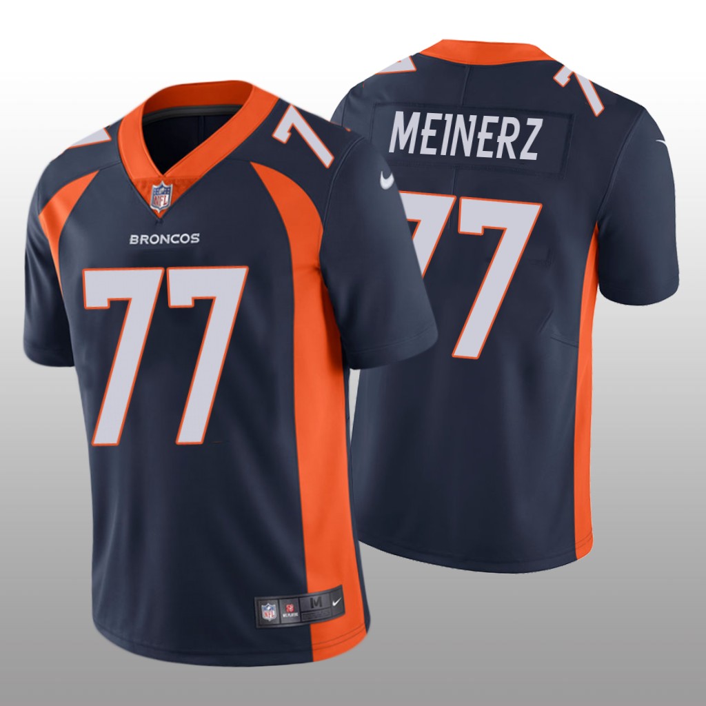 Denver Broncos Quinn Meinerz Navy Jersey Vapor Limited - Men's