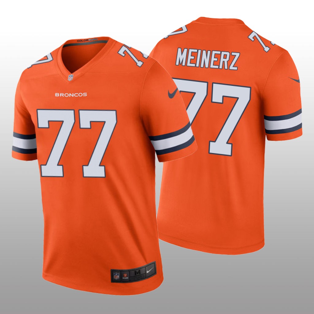 Denver Broncos Quinn Meinerz Orange Jersey Color Rush Legend - Men's