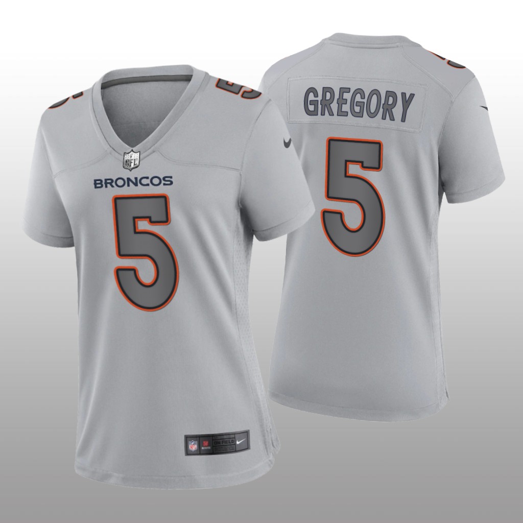 Denver Broncos Randy Gregory Gray Jersey Atmosphere Fashion Game - Women's