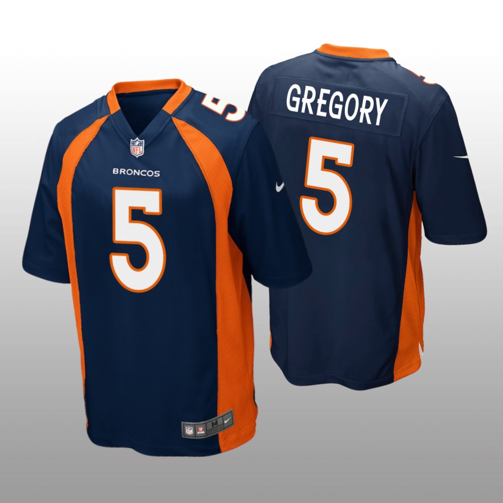 Denver Broncos Randy Gregory Navy Jersey Game - Men's