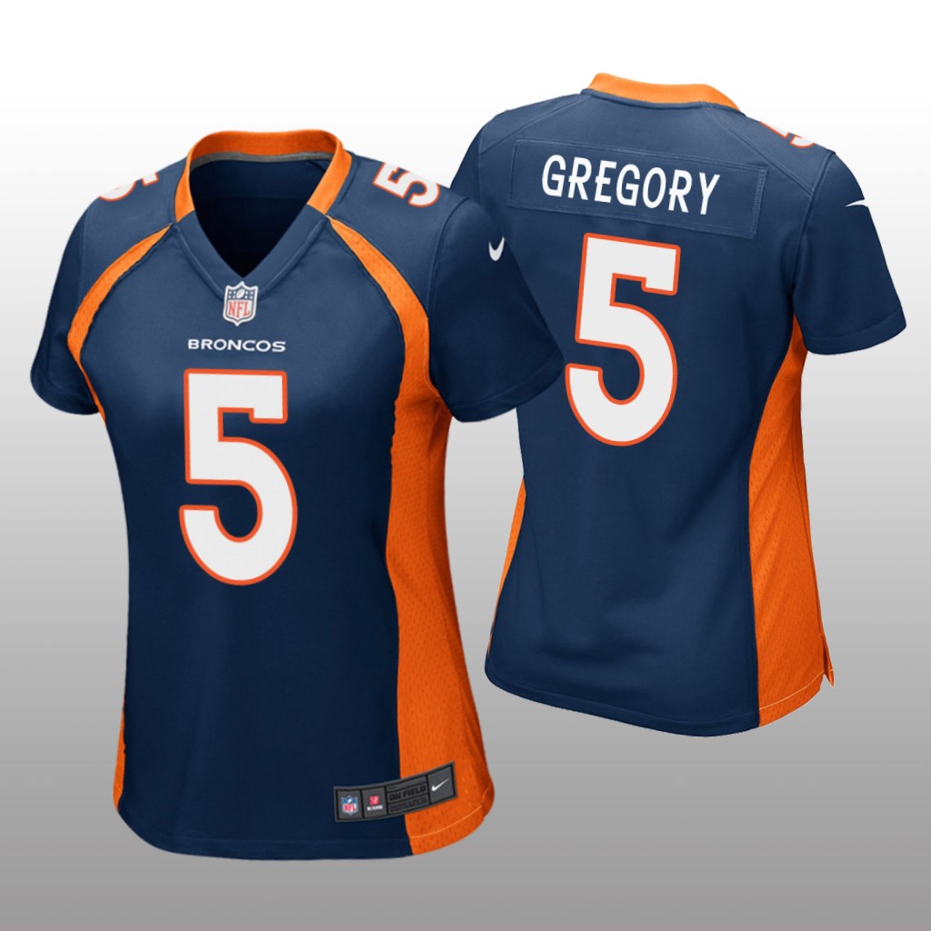 Denver Broncos Randy Gregory Navy Jersey Game - Women's