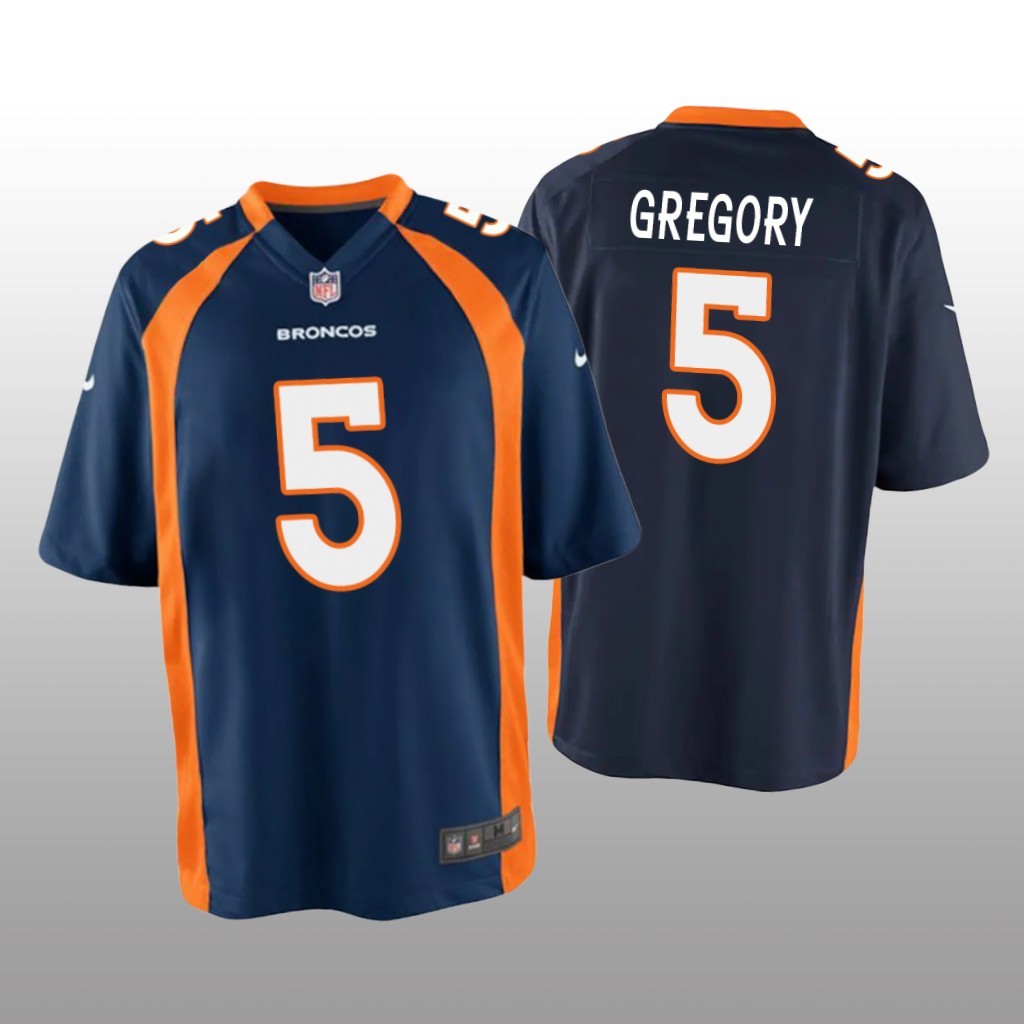 Denver Broncos Randy Gregory Navy Jersey Game - Youth